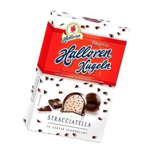 Набор конфет Halloren Kugeln Оригинальные шарики Страчателла 125г арт. 101583090591