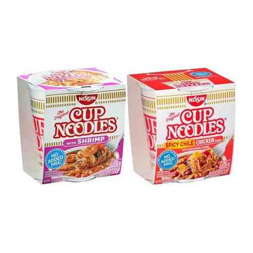 Набор лапши Cup Noodles Spicy Chilli Chicken + Shrimp (2 шт. по 64 гр.) арт. 101510942589