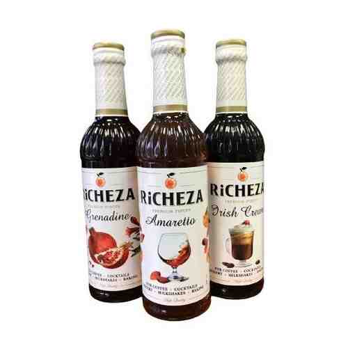 Набор сиропов для кофе Richeza 330 мл. Гренадин/Амаретто/Ирландский крем арт. 101561981811