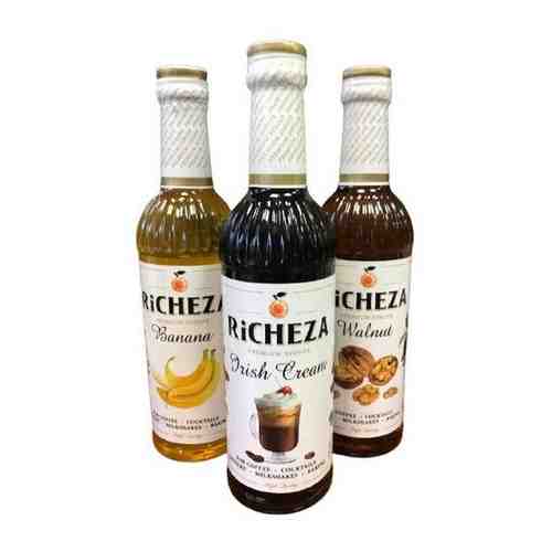 Набор сиропов для кофе Richeza 330 мл. Ирландский крем/Банан/Грецкий Орех арт. 101561981810