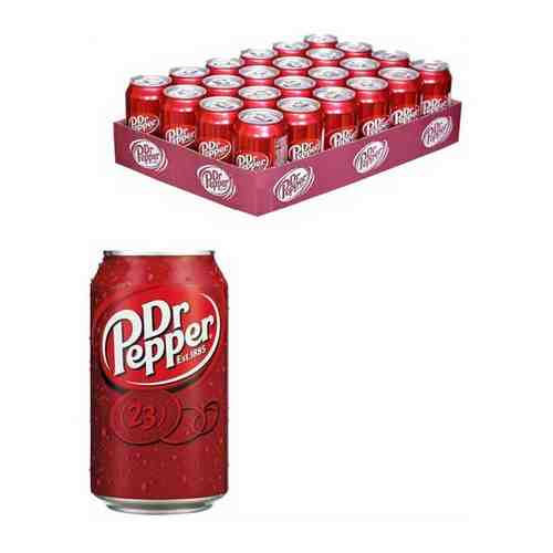 Напиток газированный Dr.Pepper Classic, 24 шт х 330 мл. Доктор Пеппер арт. 101429926264