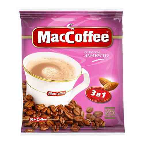 Напиток кофейный растворимый 3в1 MacCoffee Амаретто 25x18г блок арт. 100437531770