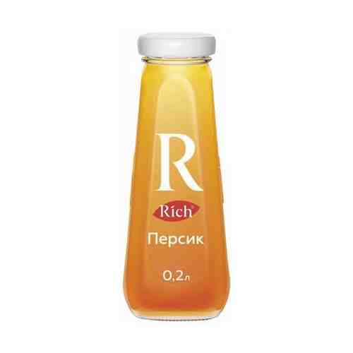 Нектар RICH (Рич) 0,2 л, персик, стеклянная бутылка, 1709801 арт. 101321663748