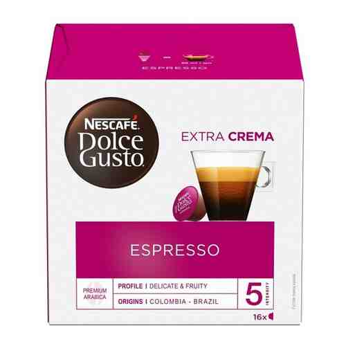 NESCAFE Dolce Gusto Эспрессо, кофе в капсулах, 16 порций (16 капсул) арт. 1973838288