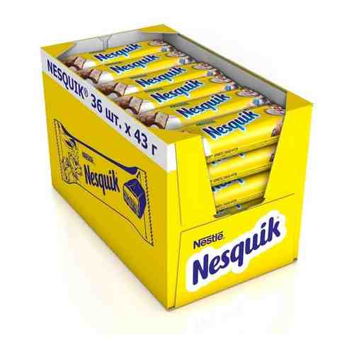 Nesquik шоколадный батончик, 36 штук по 43г. арт. 100444493901
