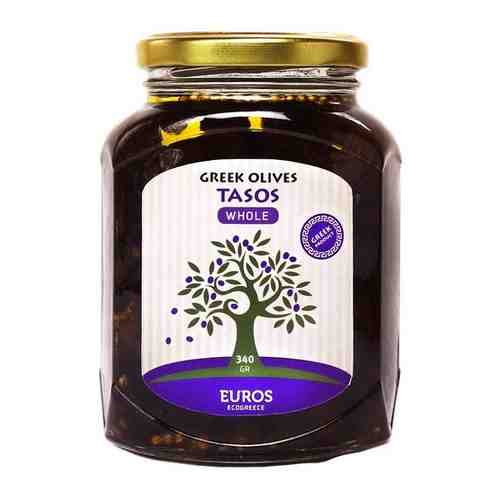 Оливки Тасос (XL) в оливковом масле, Греция, 340 г арт. 100899078990