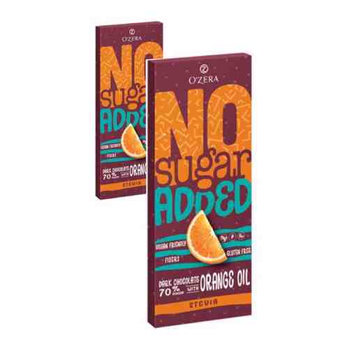 «OZera», горький шоколад No sugar added Dark&Orange, 2 упаковки по 90 г. арт. 101598088982