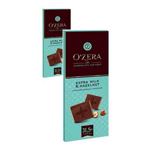 OZera», шоколад молочный Extra milk & Hazelnut, 2 упаковки по 90 г. арт. 101598076779