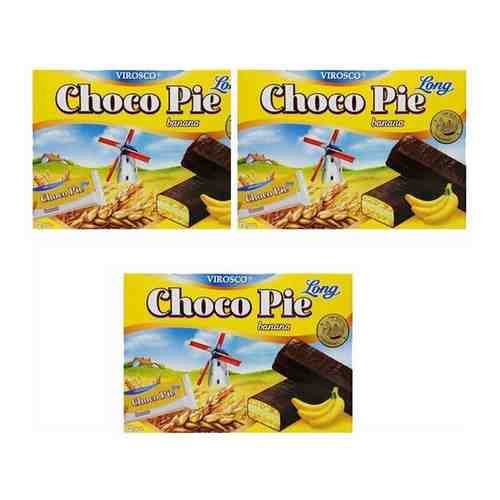 Печенье Choco Pie Long Банан Вироско (3 шт. по 216 г) арт. 101095145822