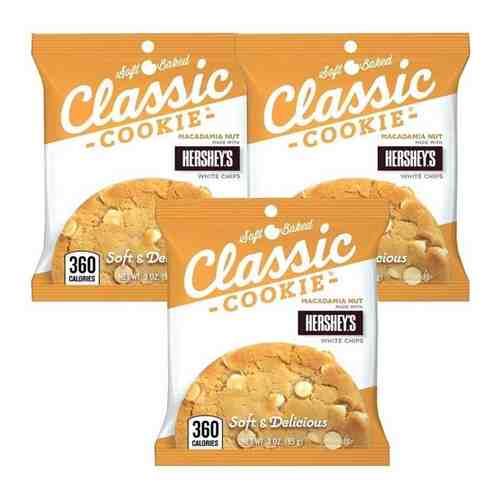 Печенье Classic Cookies Hershey’s Macadamia Nut орех (3 шт. по 85 гр.) арт. 101481492136