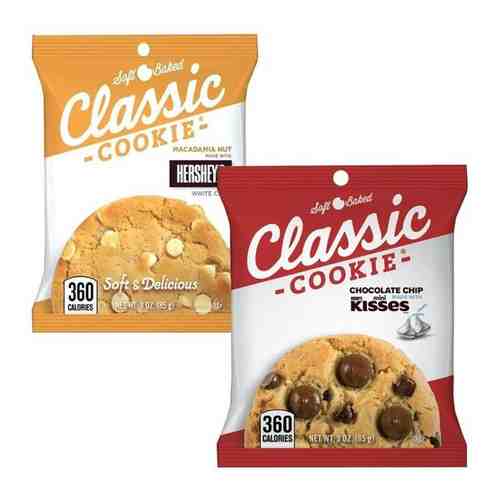 Печенье Hershey’s Classic Cookies Macadamia Nut + Hershey’s Kisses (2 шт. по 85 гр.) арт. 101486336454