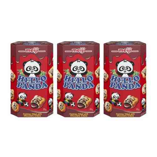 Печенье Meiji Hello Panda с шоколадной начинкой (3 шт. по 45 гр.) арт. 101551193451