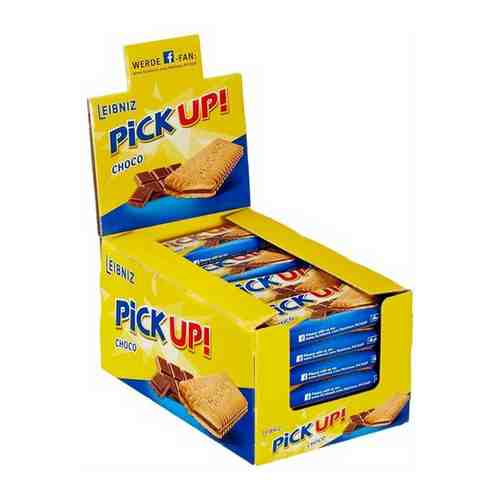 Pick up! Печенье -сэндвич Pick-up choco с плиточкой шоколада 24шт*28г арт. 175920072