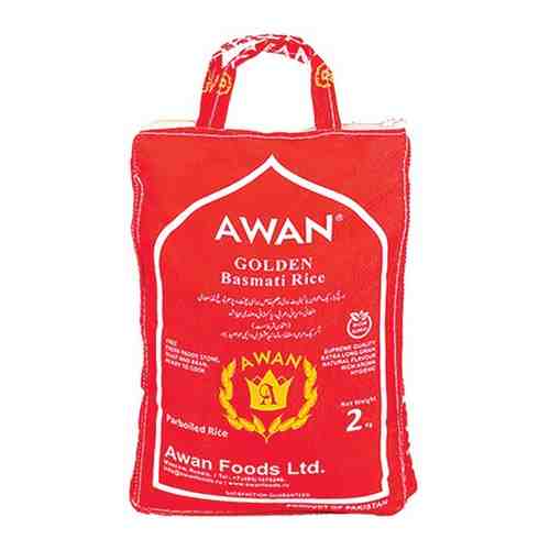 Пропаренный рис басмати (basmati rice) Golden Awan | Аван 2кг арт. 101426997253