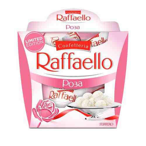 Raffaello Роза: конфеты с ароматом розы, миндаль и кокос, 15 шт, 150г арт. 101456543296
