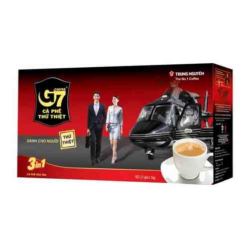 Растворимый кофе Trung Nguyen G7 3 в 1, в пакетиках, 50 штук арт. 101317711954
