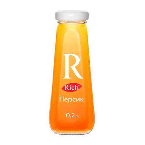 Rich Нектар RICH (Рич) 0,2 л, персик, стеклянная бутылка, 1709801, 24 шт. арт. 190032691