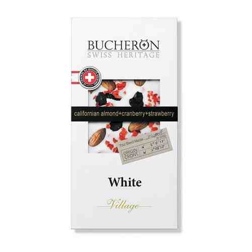 Шоколад BUCHERON VILLAGE белый с миндалем,клюквой и клубникой в картоне, 100г арт. 100420296986