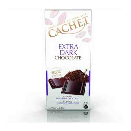 Шоколад CACHET Горький шоколад 85 процента какао нетто 100г арт. 101298462423