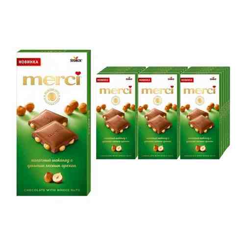 Шоколад Merci Мерси молочный с цельным Миндалем, 100 г х 15 шт арт. 101569256465