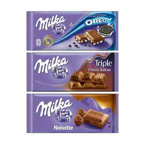 Шоколад Milka Oreo + Triple Cocoa + Noisette (3 шт) арт. 101173377961