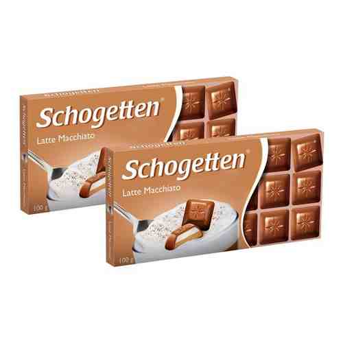 Шоколад Schogetten Latte Macchiato с кофейно-молочной начинкой 100 гр. (2 шт.) арт. 101232637357