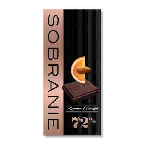 Шоколад SOBRANIE 72% Горький с апельсином и орехами, 90 гр. арт. 100707406751