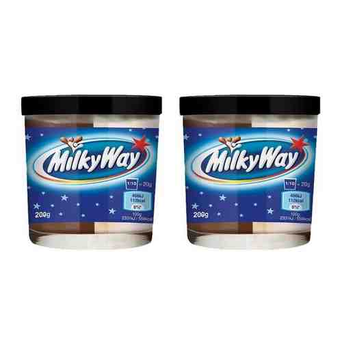 Шоколадная паста Milky Way из белого и молочного шоколада 200 гр. (2 шт.) арт. 101612042848