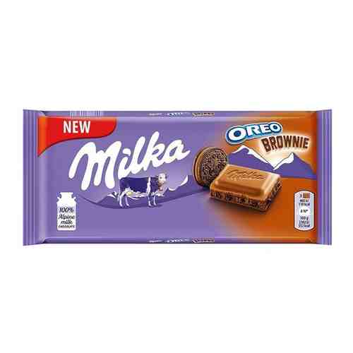 Шоколадная плитка Milka Oreo Brownie 100 грамм арт. 630049605