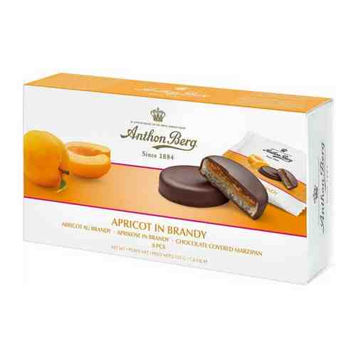 Шоколадные конфеты Anthon Berg с марципаном Абрикос в Бренди 220г арт. 101432462595