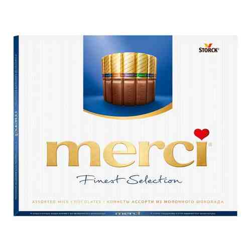 Шоколадные конфеты merci ассорти из молочного шоколада 250 гр. арт. 157247257