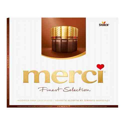 Шоколадные конфеты merci ассорти из темного шоколада Весенние вставки 250 гр. арт. 101579834739