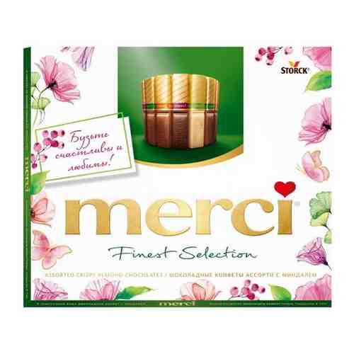 Шоколадные конфеты merci ассорти с миндалем Весенние вставки 250 гр. арт. 101579816728