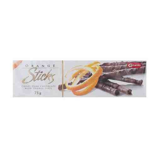 Шоколадный хворост Carletti Orange Chocolate Sticks с цедрой апельсина, 75 г арт. 101718984485
