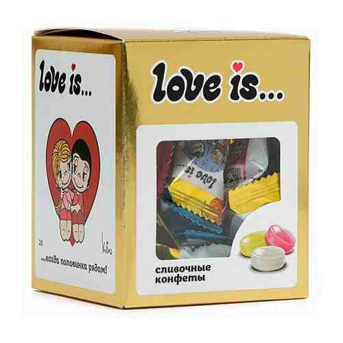 Сливочные жевательные конфеты Love is Микс вкусов золотая серия 105 гр арт. 101313384751