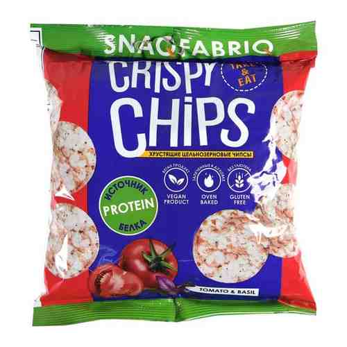 SNAQ FABRIQ Цельнозерновые протеиновые чипсы со вкусом томата и базилика 50 гр. арт. 101699495881