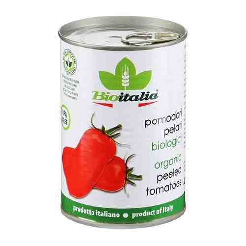 Томаты BioItalia очищенные в томатном соке, 400 г арт. 253165495