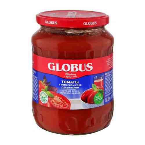 Томаты Globus в томатном соке с базиликом 680 г арт. 658436377