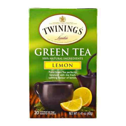TWININGS Зеленый чай с ароматом лимона (25 пакетиков) арт. 100410023792