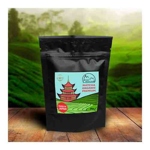 Японский зеленый чай Матча Органический Премиум 30гр. Matcha Organic Premium. арт. 101343759736