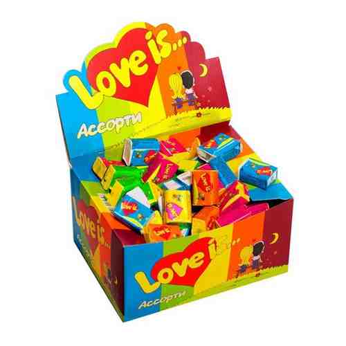 Жевательная резинка Love is mix Лов из ассорти, 1 упаковка по 100 шт арт. 101637725333