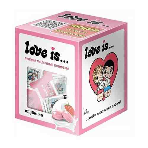 Жевательные конфеты LOVE IS сливочные со вкусом Клубника 105 гр арт. 1430341423