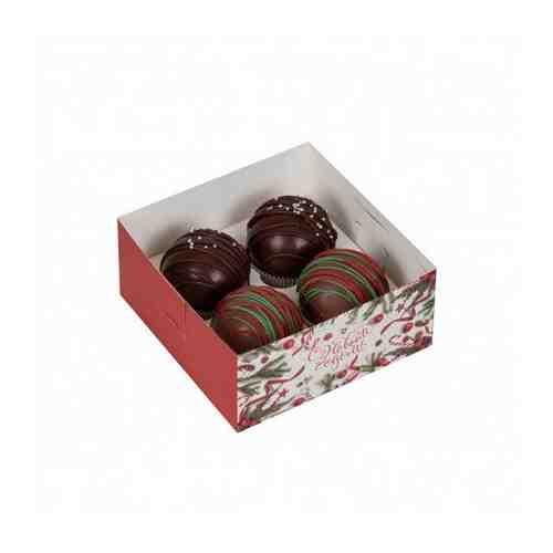 Ассорти-набор шариков из молочного шоколада - 2шт. и темного шоколада 2шт. арт. 1452600072