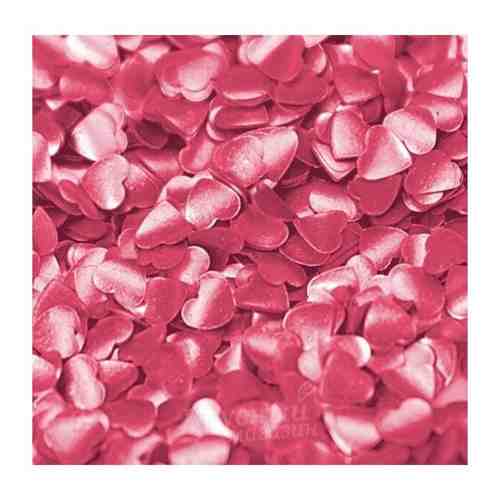 Блестки съедобные Сердца розовые Edible Pink hearts Raindow Dust, 2 гр. арт. 101334076473