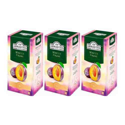 Чай Ahmad tea Winter prune со вкусом сливы в пакетиках, набор 3х25х1,5 г арт. 101759925063