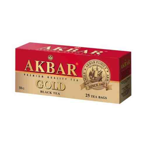 Чай Акбар Gold черный 100 пакетиков, 827485 арт. 153068209