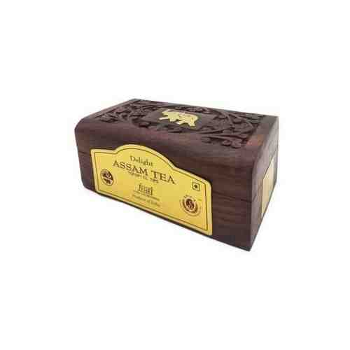 Чай Ассам в деревянной коробке (assam tea) Bharat Bazaar | Бхарат Базар 50г арт. 101453399150