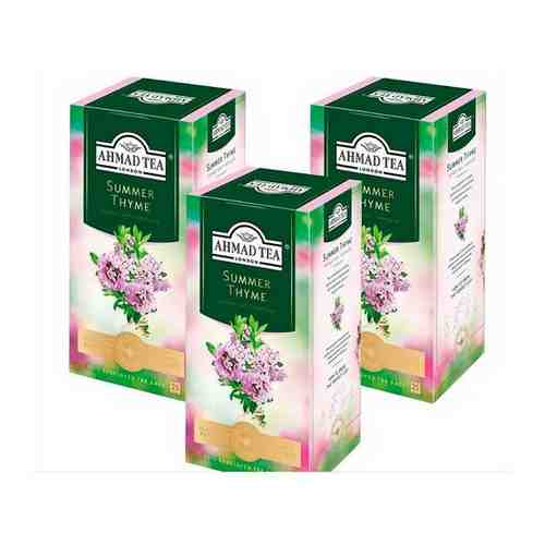 Чай черный Ahmad tea Summer thyme с чабрецом, набор 3 х 25 пакетиков арт. 101692853893