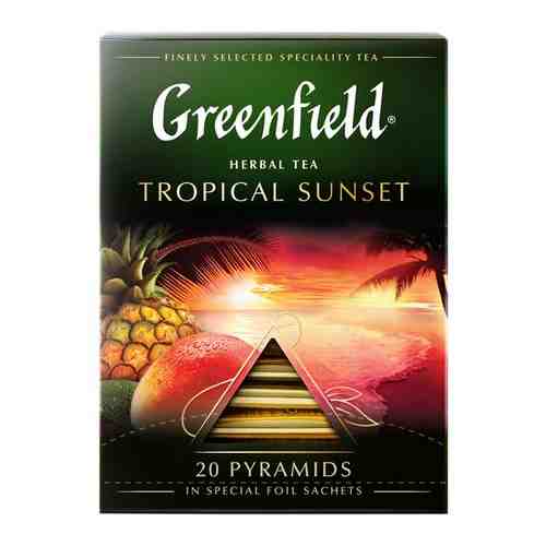 Чай черный GREENFIELD Tropical Sunset в пирамидках, 20х1,8г арт. 150024047