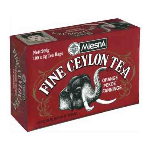 Чай черный Mlesna «Fine Ceylon Tea» цейлонский в пакетиках, 100шт * 2гр арт. 100610909773